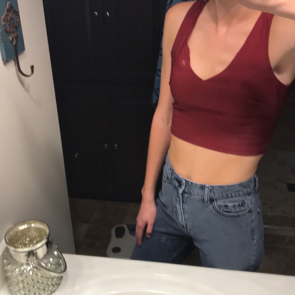 Wine colored crop